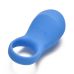 Эрекционное виброкольцо на член с пультом синего цвета Sweet Em 