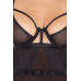 Комплект женского белья с вырезами черного цвета Rene Rofe Lingerie New In Town 2 Pc Bra Set Black размеры S M