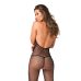 Бодістокінг із відкритим доступом та спиною чорного кольору Rene Rofe Lingerie Halter Fishnet Bodystocking Black розмір Оne size