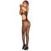 Бодистокинг с вірезами и открытым доступом черного цвета Rene Rofe Lingerie Made The Cut Bodystocking Black размер Оne size