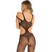 Бодистокинг с вірезами и открытым доступом черного цвета Rene Rofe Lingerie Made The Cut Bodystocking Black размер Оne size