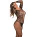Бодистокинг с открытыми плечами и открытым доступом черного цвета Rene Rofe Lingerie Make You Melt Bodystocking размер Size Plus