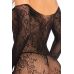 Мини платье прозрачное с открытыми плечами черного цвета Rene Rofe Lingerie Open Season Off Shoulder Dress Black размеры S M