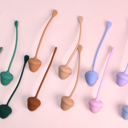 Набор вагинальных шариков с разным весом коричневые Sweet Em 4 штуки