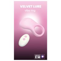 Эрекционное виброкольцо на член с пультом розового цвета Sweet Em 