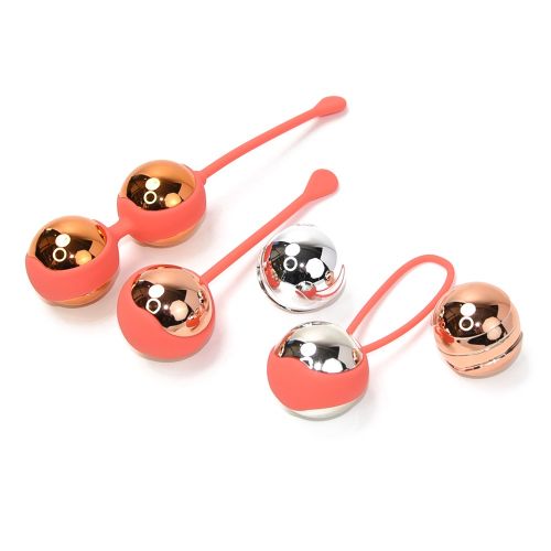 Набір вагінальних віброкульок з кораловим пультом Sweet Em