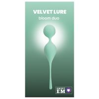 Вагинальные шарики на мягком соединении бирюзовые Sweet Em