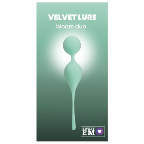 Вагинальные шарики на мягком соединении бирюзовые Sweet Em