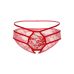 Кружевные трусики с открытой интимной зоной красного цвета Daring Intimates Jade размеры S M Кружевные трусики с открытой интимной зоной красного цвета Daring Intimates Jade размеры S M