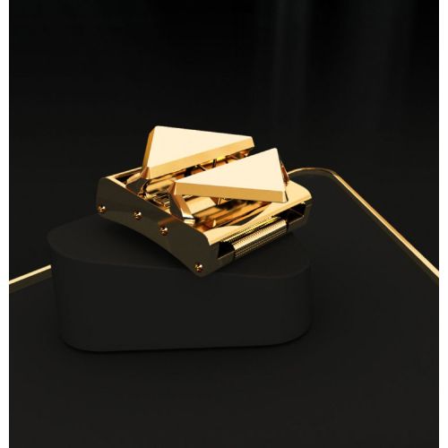 Маска на глаза БДСМ кожаная коричневого цвета Lockink