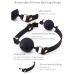 Кляп із кулькою в рот БДСМ силіконовий чорного кольору Roоmfun Mouth Ball Gag Кляп із кулькою в рот БДСМ силіконовий чорного кольору Roоmfun Mouth Ball Gag
