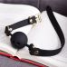 Кляп із кулькою в рот БДСМ силіконовий чорного кольору Roоmfun Mouth Ball Gag Кляп із кулькою в рот БДСМ силіконовий чорного кольору Roоmfun Mouth Ball Gag