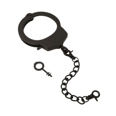 Наручник с цепочкой и карабином и ключиком чёрный Roomfun 