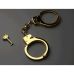 Наручники масивні БДСМ металеві позолочені Lockink
