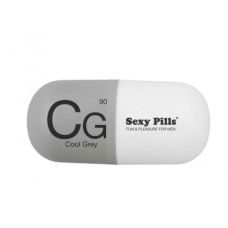 Мастурбатор для мужчин нереалистичный в виде таблетки серый Loveshop Love to Love