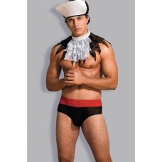 Костюм мужской для ролевых игр бело черный Sunspice размеры S M 3 предмета