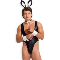 Сексуальный костюм кролика для ролевых игр черного цвета Sunspice 4 предмета размер Оne size