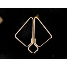 Зажимы для сосков БДСМ с тяжелой подвеской и серьгами золотистые Lockink