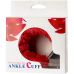 Оковы с мехом для БДСМ красные Metal Ankle Cuffs