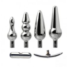 Набір фігурних металевих анальних пробок Metal STEEL