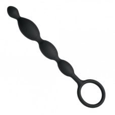 Силіконові Анальні намиста чорні Anal Plug Silicone