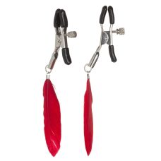 Зажимы на соски Перышки красные Nipple Play