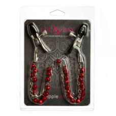 Зажимы на соски с бубенчиками красные Nipple play