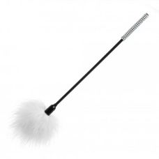 Кисточка с белыми перышками для шалостей Diamond