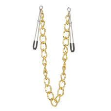 Зажимы на соски Nipple play пинцет Chain Gold
