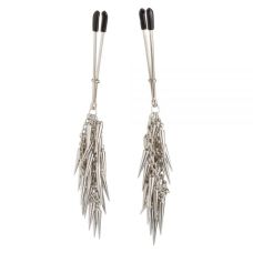 Зажимы на соски пинцет с шипами Silver Metall