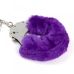 Наручники металеві Roomfun з товстим фіолетовим хутром FURRY CuffS Наручники металеві Roomfun з товстим фіолетовим хутром FURRY CuffS