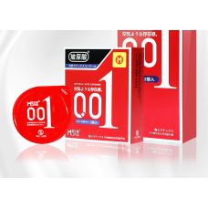 Презервативи з натурального латексу прозорого кольору 3 штуки Muaisi