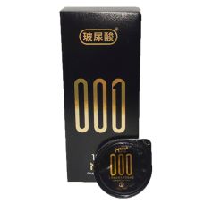 Презервативы супертонкие с натурального латекса прозрачного цвета 12 штук Muaisi черные