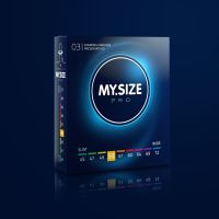 Презервативы ультратонкие с силиконовой смазкой My Size Pro 53 3 штуки