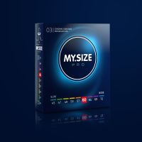 Презервативи ультратонкі з силіконовим мастилом My Size Pro 60 3 штуки
