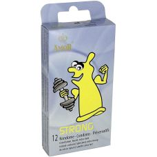 Презервативы прочные из натурального высококачественного латекса Amor Strong 12 штук