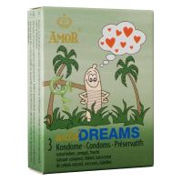 Презервативы с ребристой поверхностью Amor Wild Dreams 3 штуки