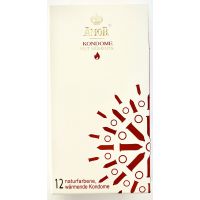 Презервативи з натурального латексу зі зігріваючим та збуджуючим ефектом Amor Hot Moments 12 штук