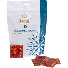 Презервативи з натурального високоякісного латексу Amor Young 50 штук