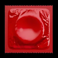 Презервативи з ароматом соковитої полуниці у яскравому червоному кольорі Amor Starwberry 100 штук