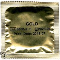 Презерватив із натурального латексу золотого кольору Amor Gold 1 штука
