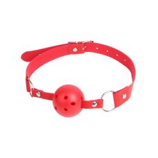 Кляп-кулька в рот на ремінці червоний Star Night розмір One Size