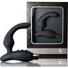 Вібратор для простати із силікону чорного кольору Rocks Off O BOY 7