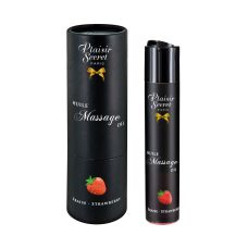 Масажне масло для з афродизіаком аромат полуниці Plaisir Secrets Fraise 59 мл