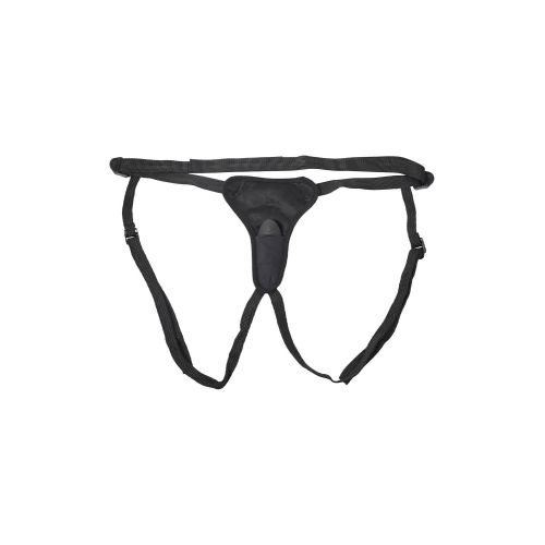 Вибротрусики для стимуляции клитора с пультом управления черного цвета Sportsheets 