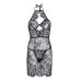 Еротична сукня чорного кольору Leg Avenue розмір S Lace Black розмір S Еротична сукня чорного кольору Leg Avenue розмір S Lace Black розмір S