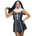 Костюм черниці чорного кольору Leg Avenue Naughty Nun 2 предмета розмір L Костюм черниці чорного кольору Leg Avenue Naughty Nun 2 предмета розмір L