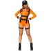 Еротичний костюм космонавтки для рольових ігор помаранчевий Leg Avenue 3 предмети розмір M