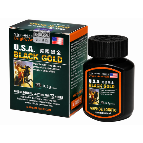 Чоловічі пігулки для потенції Kiki USA Black Gold 10 штук