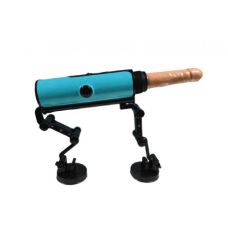 Секс машина з фрикціями та функцією підігріву на пульті ДК синього кольору Leg Avenue довжина 220 мм